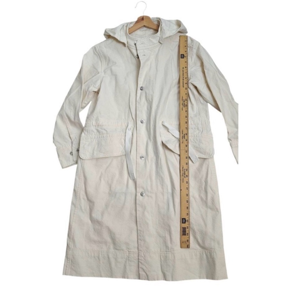Everlane Organic Cotton Cream Trench Coat - Picture 2 of 5